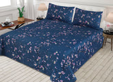 3 Pcs Printed Bedsheet - Q9
